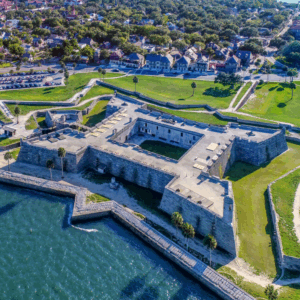 aerial view of Castillo de San Marcos National Monument