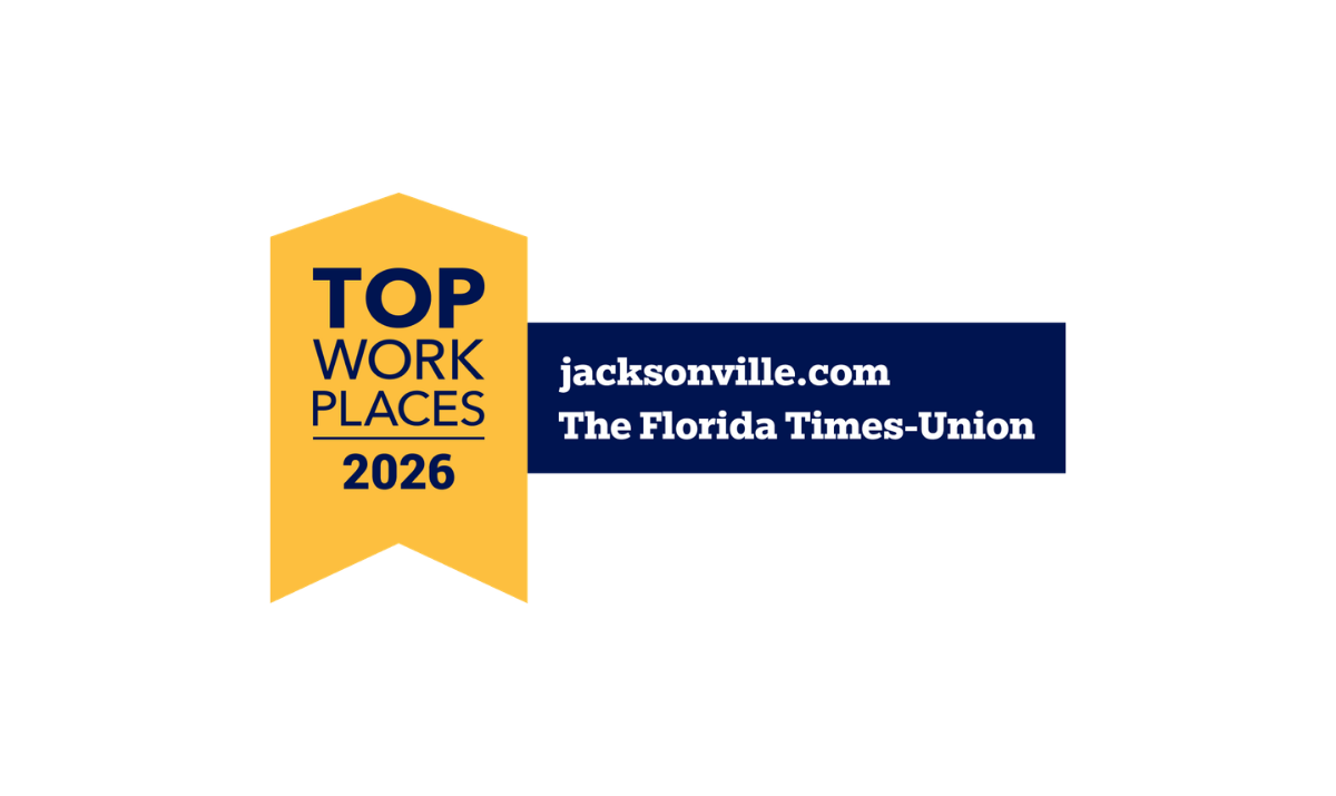 Top Workplaces 2026 logo with Jacksonville.com and The Florida Times-Union on logo